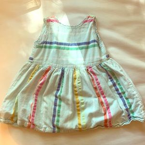 Pastel rainbow baby gap dress with bloomers